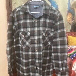 Vintage Fishmaster Plaid Flannel Shirt size XL tall